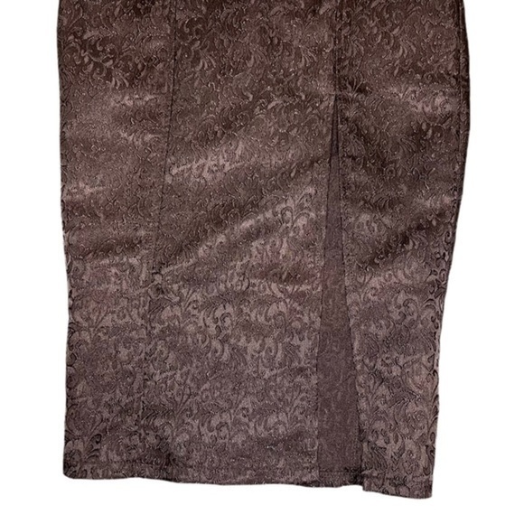 Jacquard Mini Slit Dress in Black Party Cocktail Size XS - Picture 3 of 10